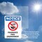 Signmission Fragrance Free Environment Sign With Symbol, 10 in W x Rectangle, Vinyl Decal OS-2PACK-NS-D-1014-V-12909 - alternate 5